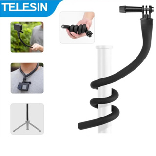 TELESIN Flexible Selfie Stick Monopod Tripod for GoPro insta360 Wherever Without Any Tools  for Camera Phone Universal