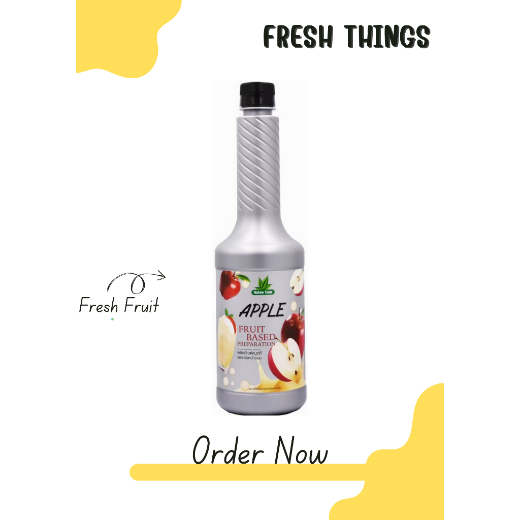 น้ำแอปเปิ้ล Nature Taste ผสมผลไม้จริง แบบขวด ขนาด 750ml