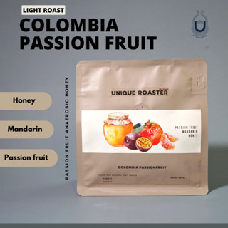 เมล็ดกาแฟคั่วอ่อน - โคลอมเบีย Colombia Passion fruit Anaerobic Honey (100g.)