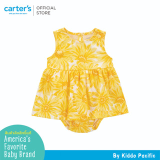 CARTERS SUNSUIT YELLOW FLORAL PRINT คาร์เตอร์ชุดบอดี้สูทเดรสเด็กผู้หญิง สีเหลือง ลายดอกไม้ L10