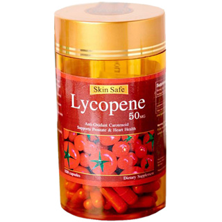 แบ่งขายใส่ถุงซิปล็อคทึบแสงและซองกันชื้น Skin Safe Lycopene 50 mg สกินเซฟ ไลโคปีน เข้มข้น วิตามินสารสกัดจากมะเขือเทศ