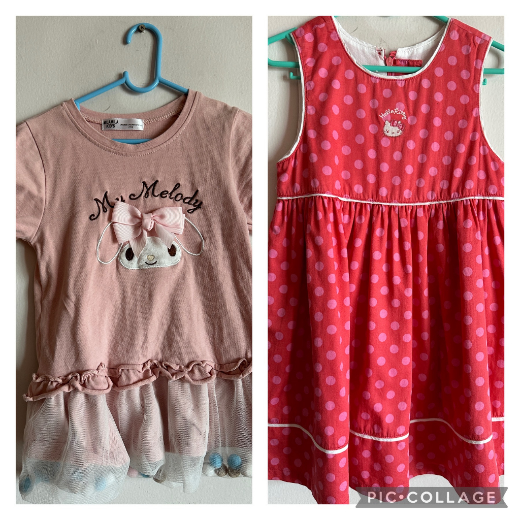 เสื้อเด็ก Hello kitty แท้ และ My melody มือสอง
