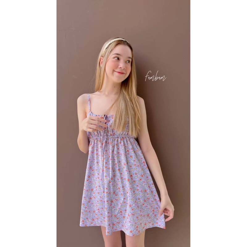 MILINDA STORE 🌼 Fambam Floral Ruched Dress 🌼