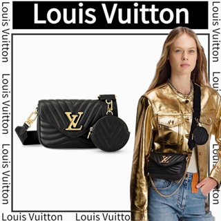 🎈หลุยส์ วิตตอง LOUIS VUITTON NEW WAVE MULTI-POCHETTE CROSSBODY BAG/กระเป๋าใส่เหรียญที่ถอดออกได้