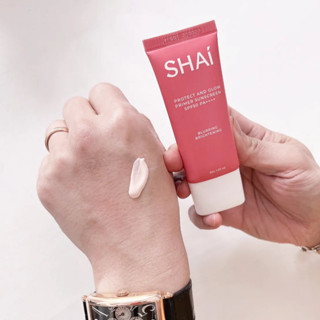 แท้ทั้งร้าน !! แบ่งขายไพรเมอร์ SHAI PROTECT AND GLOW PRIMER SUNSCREEN SPF50 PA++++