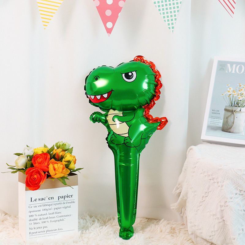 พร้อมส่งจากไทย🇹🇭 ลูกโป่งฟอยล์ แบบถือแบบยาว แบบมีก้านจับ แบบสั้น ลายเยอะมากๆค่ะ นักบินอวกาศ ไดโนเสาร์ หัวใจ - รูปที่ 6