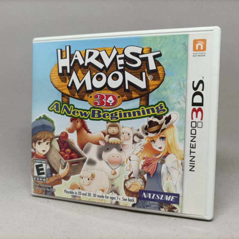 Harvest Moon 3D A New Beginning | แผ่นเกมส์แท้มือสอง | Nintendo 3DS I USA | English | ใช้งานปกติ