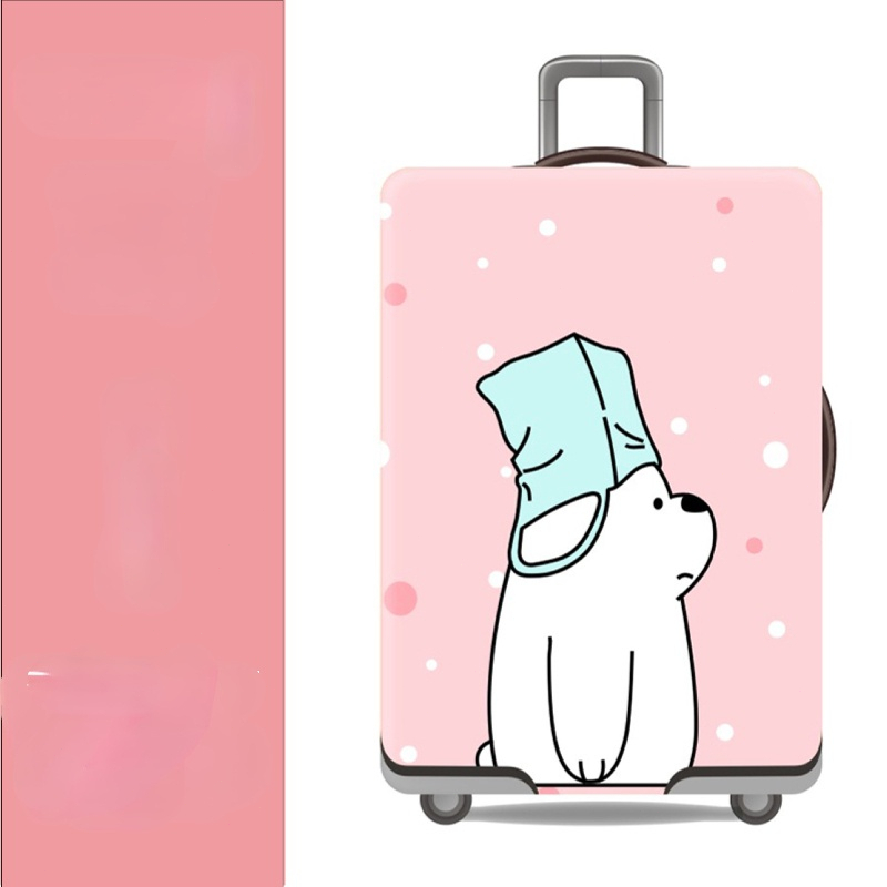 พร้อมส่ ผ้าคลุมกระเป๋าเดินทางผ้ายืด  คุณภาพสูงกันฝุ่น กันรอยสวมใส่ได้ ข้น 18-32 นิ้ว SMLXLมีให้เลือกสี่ขนาด