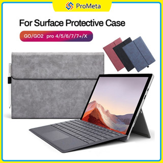 พลิก คลุม PU Leather Case For Microsoft Surface Pro 4 5 6 7 Pro 8 9 ยาเม็ด แขนเสื้อ For Surface Go 1 2 3 กระเป๋า ยืน เคส