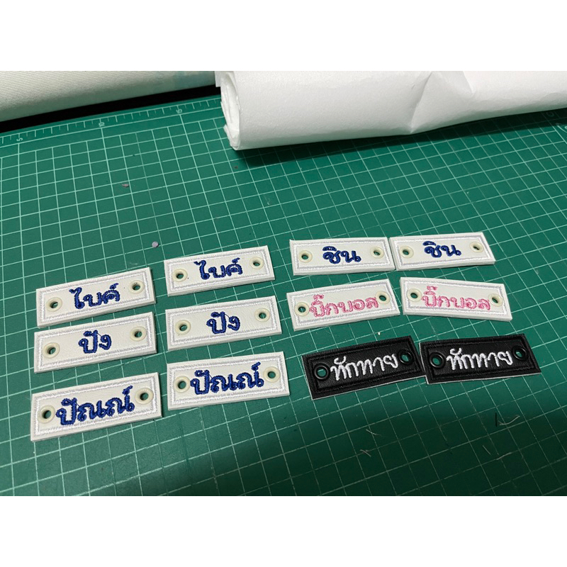 (คู่)TAG ป้ายชื่อติดรองเท้าผ้าใบแบบผูกเชือก ป้ายชื่อรองเท้านักเรียน