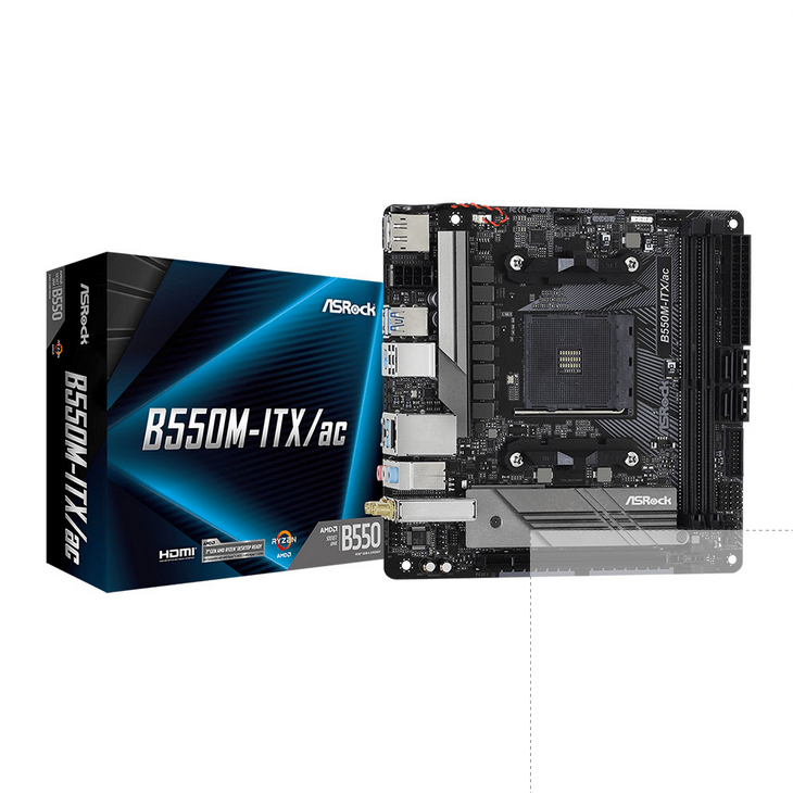 MAINBAORD ASROCK B550M ITX/AC AM4 [มือสอง]