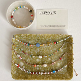 Hadesories Bead Bracelet สร้อยข้อมือหินสี ลูกปัด มุก รับซัมมเอร์