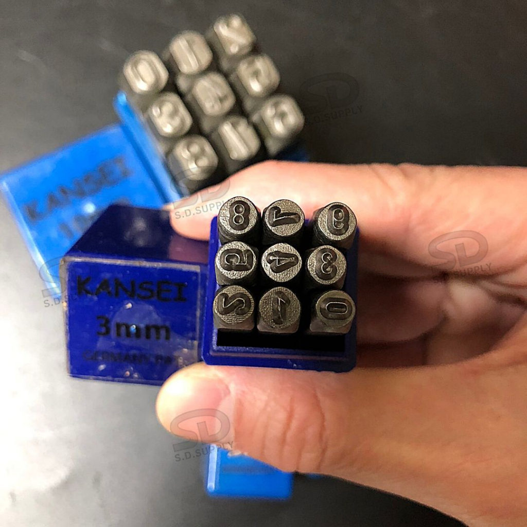 KANSEI เหล็กตอกตัวเลข ตัวตอกเลข ชุดตอกตัวเลข ที่ตอกตัวเลข ขนาด 1.5MM- 10MM - รูปที่ 2