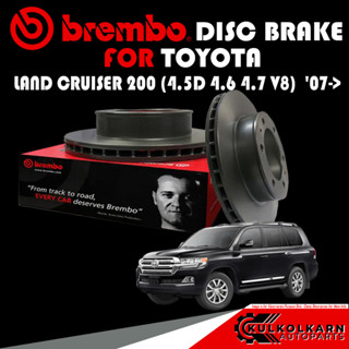 จานเบรกหน้า BREMBO TOYOTA  LAND CRUISER 200 (4.5D 4.6 4.7 V8)  07-&gt; (09 A966 11)