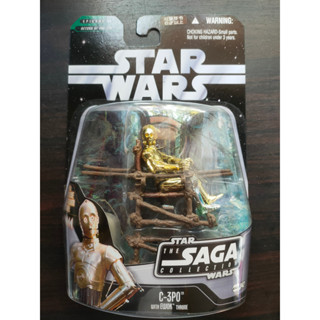 Star Wars The Saga Collection C-3PO (EWOK Throne) action figure 3.75”