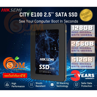 128GB|256GB|512GB SSD (เอสเอสดี) HIKSEMI CITY E100 2.5 SATA III 6Gb/s 3D NAND (3Y)