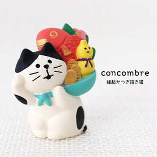 Decole Concomble Neko แมว แบกน้ำเต้า เหรียญ และปลา สินค้าญี่ปุ่น