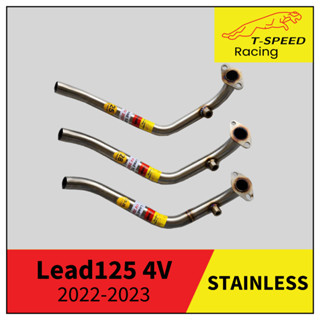 คอท่อLead-125 4V (O2 Sensor) 2022-2023 สแตนเลส Size 25/ 25-25/ 28/ m.m./ ยาวกรวย