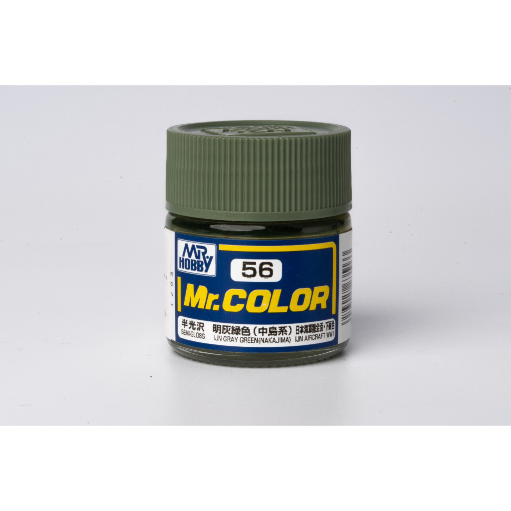 สีสูตรทินเนอร์ Mr.color 56 IJN Gray Green(Nakajima)