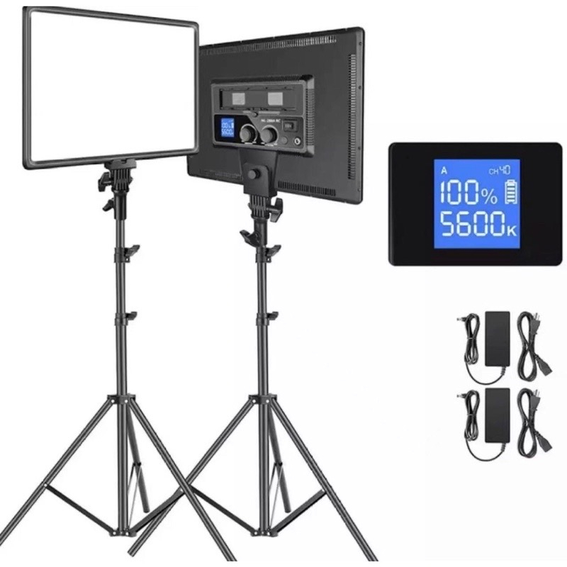 🔥 Photography Light ไฟถ่ายภาพในสตูดิโอและไลฟ์สด พร้อมขาตั้งยาว 2เมตร ไฟถ่ายภาพ 36 x 25ไฟสตูดิโอ มี3ไซส์ให้เลือก