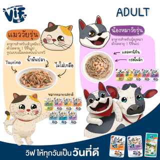 ถูกที่สุด🔥 Felina Canino VIF เฟลินา คานิโน วิฟ อาหารเปียกแมว 75 g x12ซอง