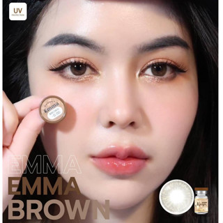 คอนแทคเลนส์ยี่ห้อ Mayalens รุ่น Emma Brown (สีน้ำตาล)