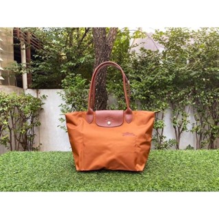 👜👜New  Longchamp Green Cognacสีส้ม  ม้าปักขายดี อันดับ 1👛👜New Longchamp Green Cognac หูยาว/หูสั้น/มีครบ