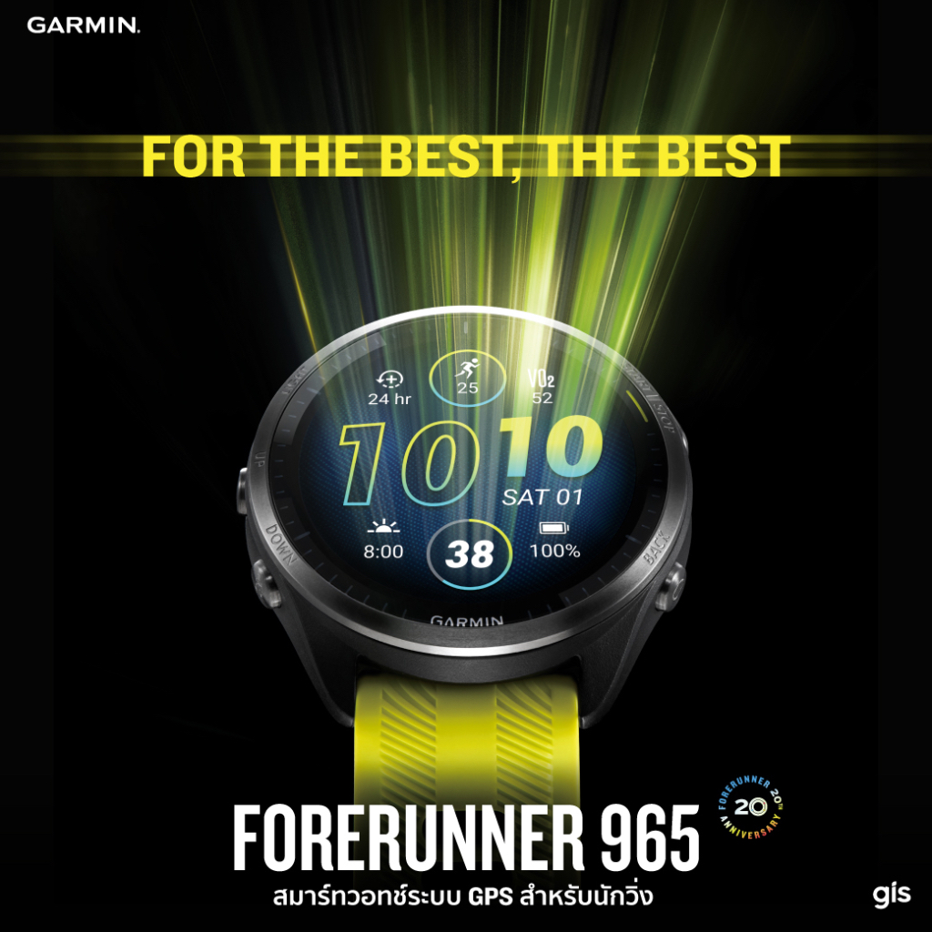 Forerunner 965 Series จอ AMOLED GPS Triathlon smartwatch [ ประกันศูนย์ ]