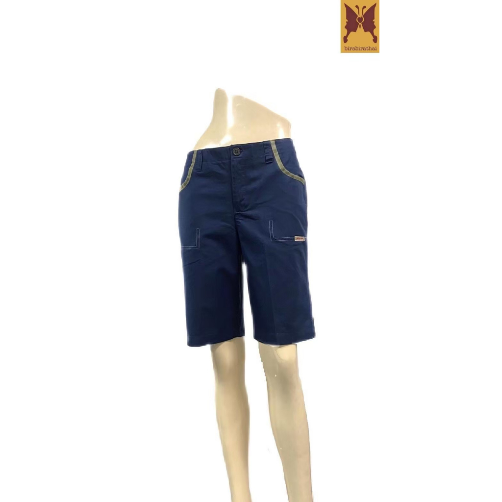 กางเกง 3 ส่วน กุ๊นเทป กรม BIRABIRA กางเกงแฟชั่น ผู้หญิง ไซส์ใหญ่ | Three Quarter Shorts with Tapes