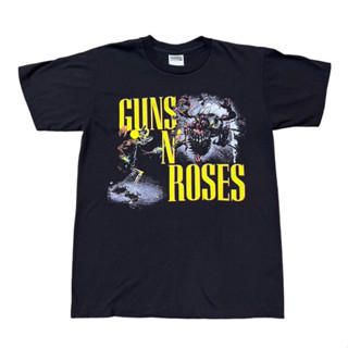 เสื้อยืดวินเทจ วง GUNS N ROSES  Size L - XL ผ้าฟอกเก่า งานสวย 🌹☠️💀