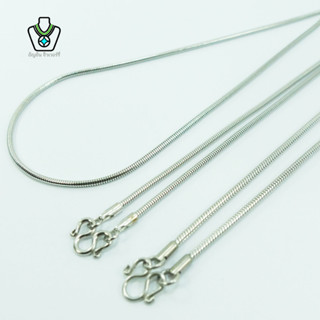 V30 ลายถักเกล็ดงู ขนาด 2-2.5 มม. สร้อยคอสแตนเลส สร้อยพระ สร้อยสแตนเลส สร้อยสแตนเลสแท้