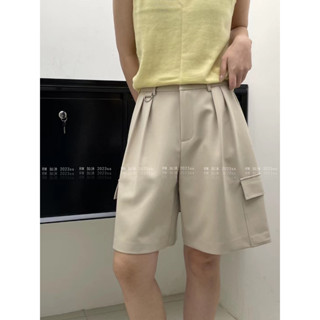 กางเกงสามส่วนคาร์โก้ CARGO PLEATED POCKETS SHORTS