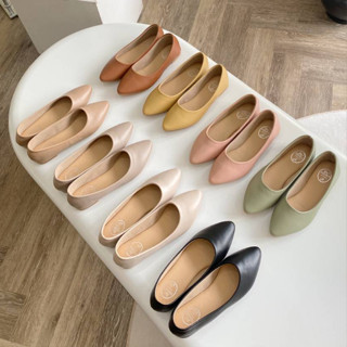 สินค้าพร้อมส่ง🔥 Sunshine Ordinaryshoe คัทชูหัวแหลมทรงเรียบ ด้านในบุนุ่มฟู ใส่สบายมากไม่กัด