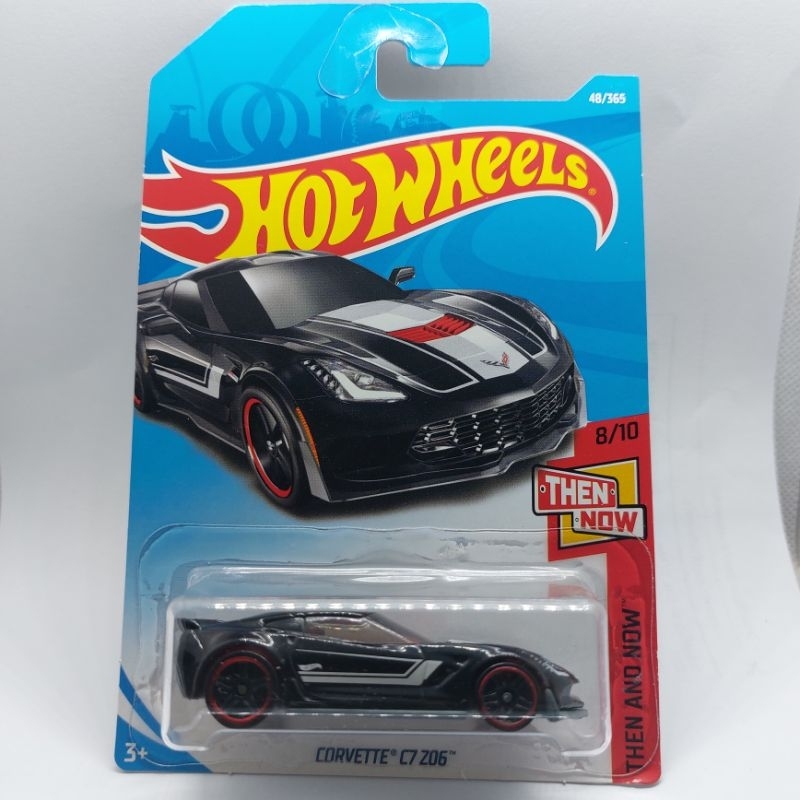รถเหล็ก Hotwheels CORVETTE C7 Z06 สีดำ (ib01)