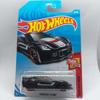 รถเหล็ก Hotwheels CORVETTE C7 Z06 สีดำ (ib40)