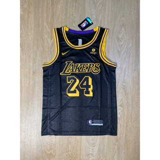 เสื้อบาส LAKERS BRYANT # 24  ( เสื้อดำ / เบอร์ดำ )