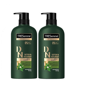 เทรซาเม่ แชมพู x2 ขวด TRESemmé Shampoo x2 bottles - detox &amp; nourish (green)