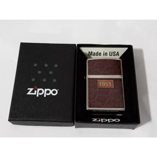 ZIPPO 200  PLANETA LEATHER WRAP BRUSHED CHROME COLOR IMAGE   สีเงินผิวโครเมี่ยม  ลายแบบสกรีน  ผลิตปี2014  ของใหม่