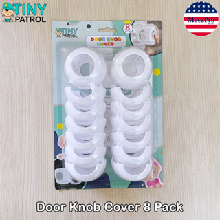 Tiny Patrol® Door Knob Cover 8 Pack ฝาครอบลูกบิดประตู ที่ครอบลูกบิด กันเด็กเปิดเอง Child Safety Prevents