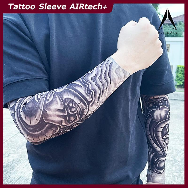 [ใส่โค้ด INCSL77 ลดเพิ่ม 50%] ปลอกแขนลายสัก ULTIMATE AIRtech+ ปลอกแขน กันแดด ลายพิมพ์ละเอียด High DPI คุณภาพ Premium - รูปที่ 5