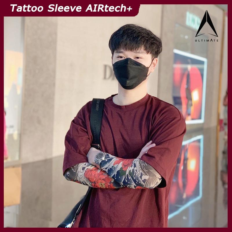 [ใส่โค้ด INCSL77 ลดเพิ่ม 50%] ปลอกแขนลายสัก ULTIMATE AIRtech+ ปลอกแขน กันแดด ลายพิมพ์ละเอียด High DPI คุณภาพ Premium - รูปที่ 7