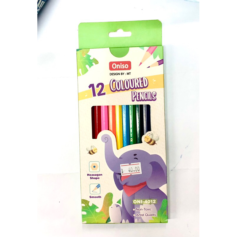 สีไม้ยาว 12 สี Oniso