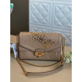 👜🎉NEW MICHAEL KORS KINSLEY MEDIUM SHOULDER FLAPอะไหล่ดอกไม้สีทองน่ารักมากๆ