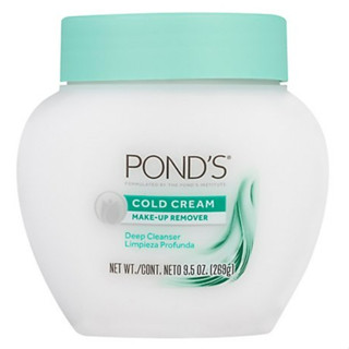 ครีมพอนด์ เช็ดเครื่องสำอางบนใบหน้า ฝาเขียว 269 g PondS Cold Cream Make up Remover ผลิตปี 21