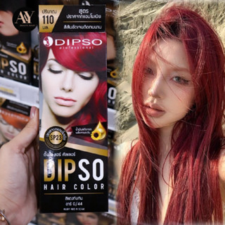 DIPSO HAIR COLOR ดิ๊พโซ่ แฮร์คัลเลอร์ S23 สีแดงทับทิม R 0/44