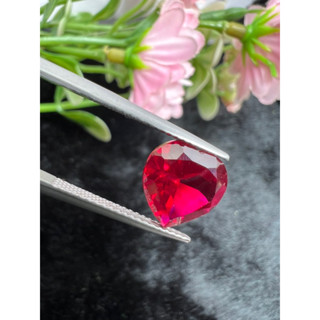 Lab Ruby Heart shape 10x10mm 1 pieces