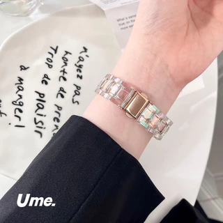 สายนาฬิกา watch ultra 11 10 9 8 7 6 5 4 3 สายนาฬิกา smart watch ใสฟรุ้ง สาย41/44/45/49/46mm สาย Iwatch