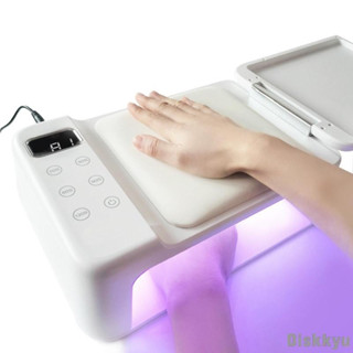 เครื่องอบเล็บ 350 วัตต์ แสงสีชมพูถนอมผิว มือไม่ดำ มีระบบจดจำการอบ มีเบาะรองมือด้านใน อบได้2มือ สวย ใหญ่ หรูหรา ควรมี จบ