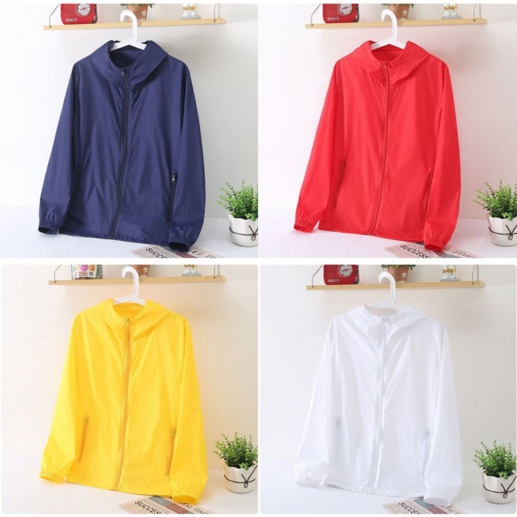 เสื้อแขนยาวมีซิป & เสื้อกันUV UPF50+ ไซส์ใหญ่(3XL-7XL) สีสันสดใส 5เฉด สไตล์แองกี้ ปรับลุคได้ทันที