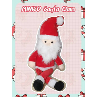 Miniso ตุ๊กตาซานตาคลอส น่ารัก น่าสะสม ตุ๊กตาแต้งบ้าน ขนาด 50 cm.